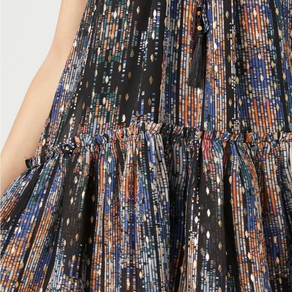 Chiffon Abstract Print Mini Dress - Picture 4 of 6